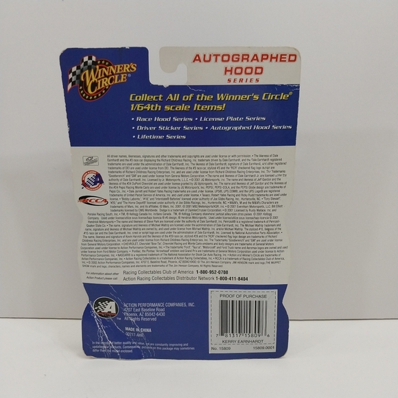 Winners Circle Kerry Earnhardt Autographed Hood #N037 - Picture 3 of 5